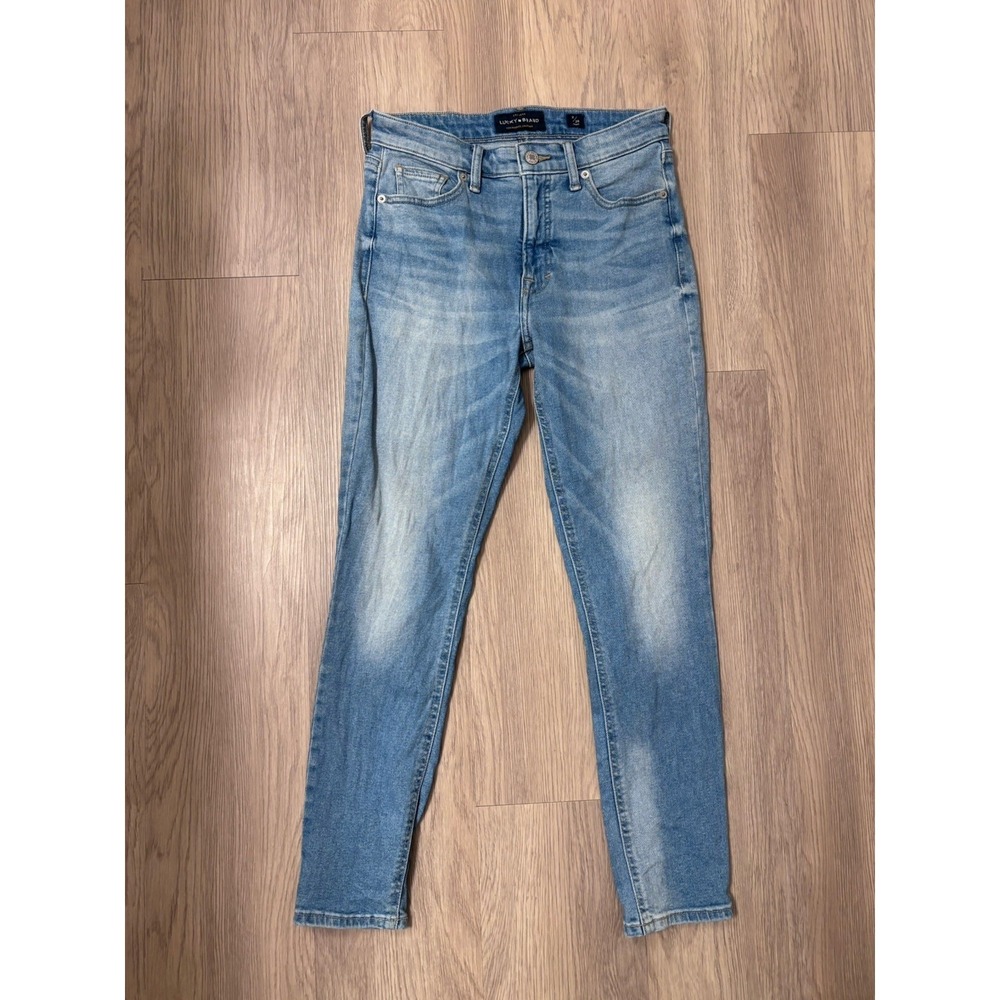 Lucky Brand High Rise Skinny Bridgette Jeans Womens Light Blue Wash Sz 2/26